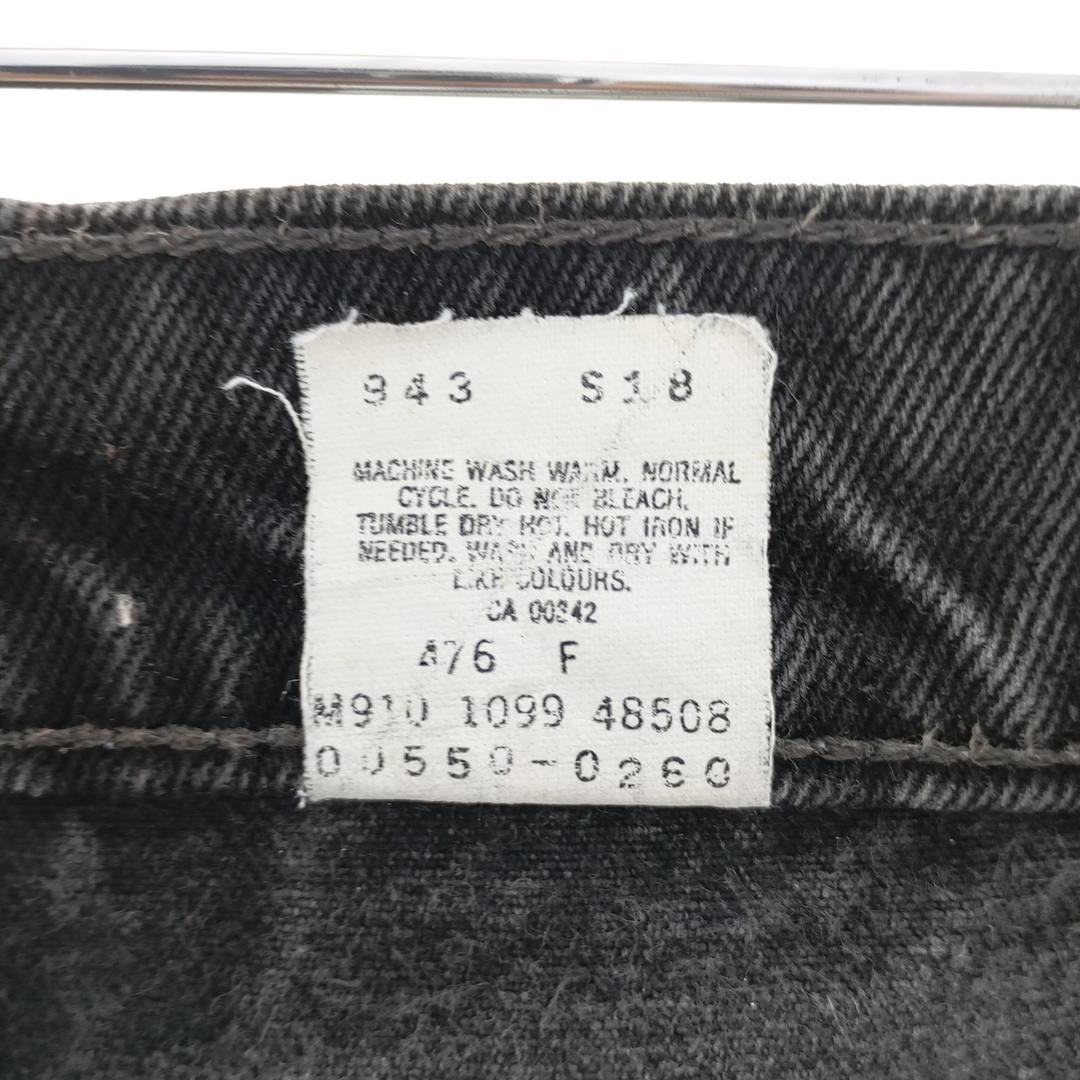 Levi's(リーバイス)の古着 90年代 リーバイス Levi's 550-0260 ブラックデニム テーパードデニムパンツ カナダ製 メンズw34 ヴィンテージ /eaa400636 メンズのパンツ(デニム/ジーンズ)の商品写真