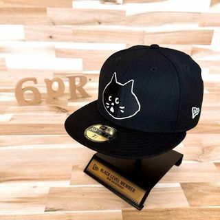 ニューエラー(NEW ERA)の激レア/廃番【ニューエラ×ネネット】限定コラボ にゃー キャップ ネコ猫 黒×白(キャップ)