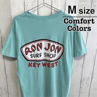 RON JON　Tシャツ　ブルー　水色　サーフィン　COMFORT COLORS(Tシャツ/カットソー(半袖/袖なし))