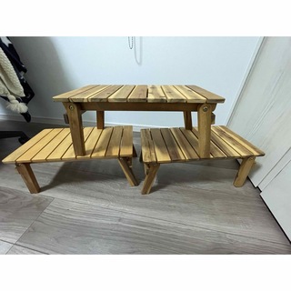 木製 折りたたみ サイドテーブル