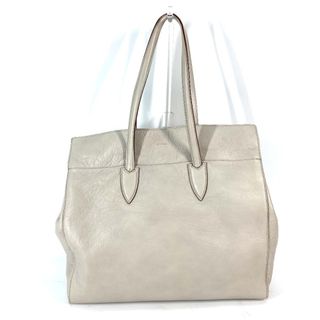 マックスマーラ(Max Mara)のマックスマーラ MAX MARA ロゴ カバン トートバッグ ポーチ付き 肩掛け ショルダーバッグ レザー グレージュ系(ショルダーバッグ)