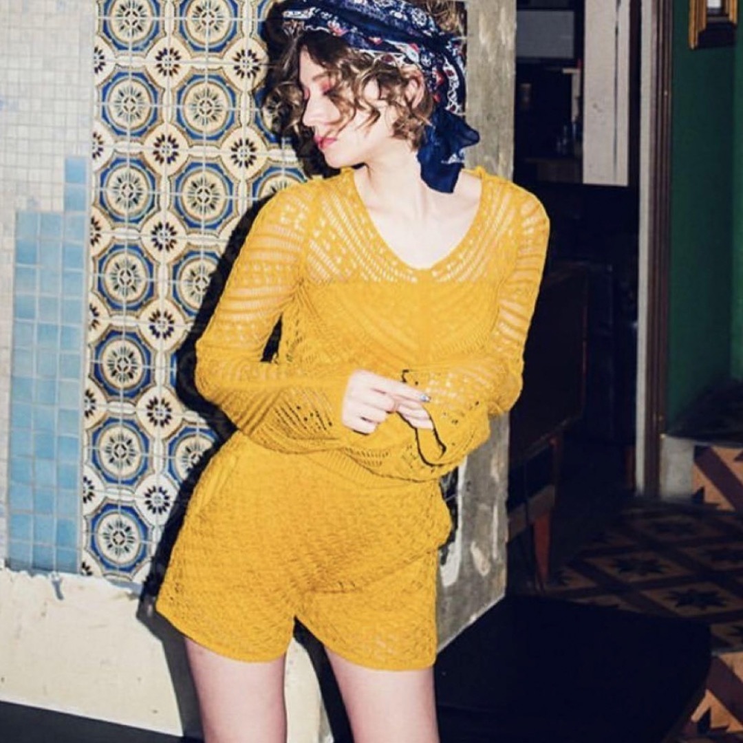 SPIRAL GIRL(スパイラルガール)のCrochet combinaison  White レディースのパンツ(オールインワン)の商品写真