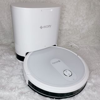 【美品】ecozy ロボット掃除機 ホワイト RV-SG250B 水拭き両用(掃除機)