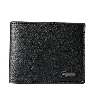 【再入荷】財布　二つ折り　ブラック　カジュアル　シンプル　オフィス　軽量(折り財布)