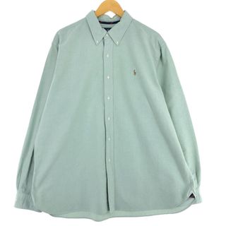 ラルフローレン(Ralph Lauren)の古着 ラルフローレン Ralph Lauren RALPH LAUREN CLASSIC FIT 長袖 ボタンダウンシャツ メンズXXL /eaa443516(シャツ)