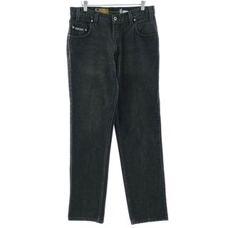 リーバイス(Levi's)の古着 90年代 リーバイス Levi's SILVER TAB シルバータブ LEAN ブラックデニム テーパードデニムパンツ USA製 メンズw33 ヴィンテージ /eaa400602(デニム/ジーンズ)