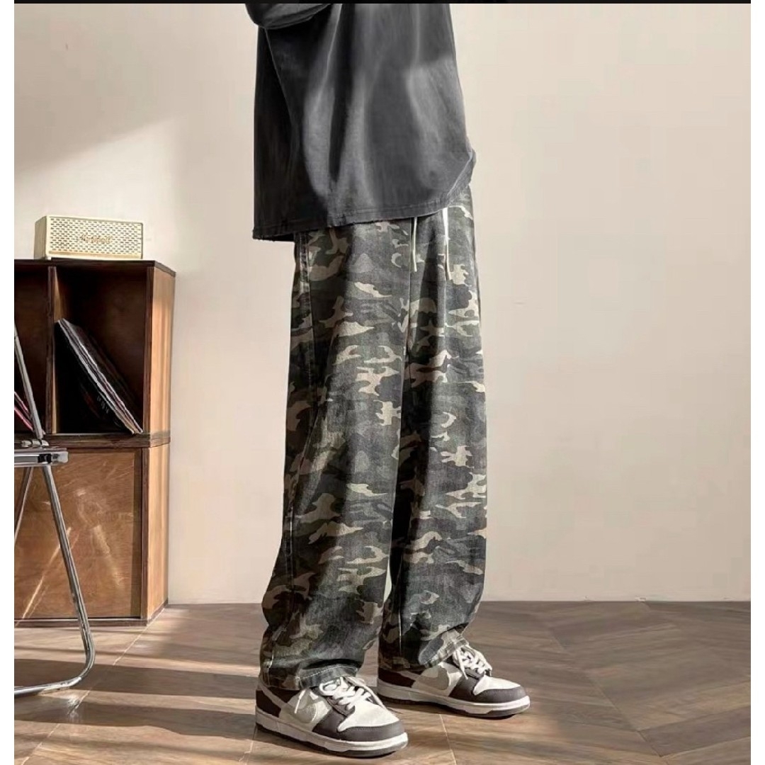 迷彩パンツ　カモフラパンツ　ストリート　カーゴパンツ　ワークパンツ メンズのパンツ(ワークパンツ/カーゴパンツ)の商品写真