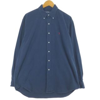 ラルフローレン(Ralph Lauren)の古着 ラルフローレン Ralph Lauren RALPH LAUREN BLAIRE 長袖 ボタンダウンシャツ メンズL /eaa443510(シャツ)