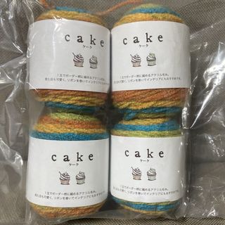 セリア(Seria)の4玉♡cake ケーク　原色　ごしょう産業(生地/糸)