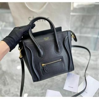 セリーヌ(celine)のCELINEラゲージ ナノショッパー ドラムドカーフ パンパ(手袋)