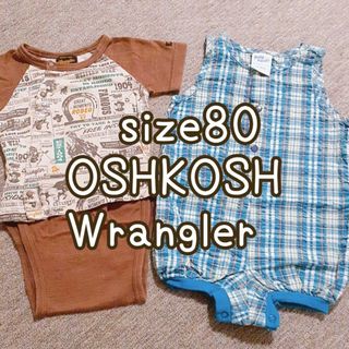 オシュコシュ(OshKosh)のOSHKOSH Wrangler ロンパース 子供服　車　カバーオール男の子(ロンパース)