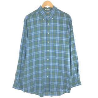 L.L.Bean - 古着 00年代 エルエルビーン L.L.Bean 長袖 ボタンダウンチェックシャツ メンズL /eaa441872