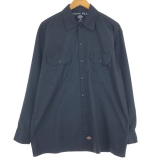 ディッキーズ(Dickies)の古着 ディッキーズ Dickies Dickies FLEX 長袖 ワークシャツ メンズM /eaa443636(シャツ)