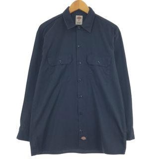 古着 ディッキーズ Dickies 長袖 ワークシャツ メンズM /eaa443638