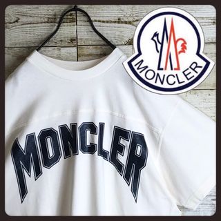 MONCLER - MONCLER モンクレール tシャツ ビックラメ入り アーチロゴ入り 美品