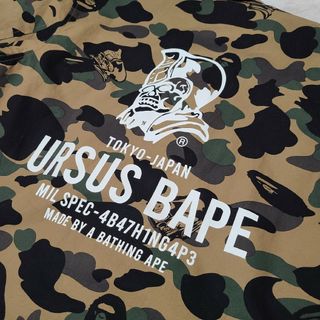 【美品】APE　エイプ　ミリタリー　URSUSBAPE　シャツ　コーチジャケット