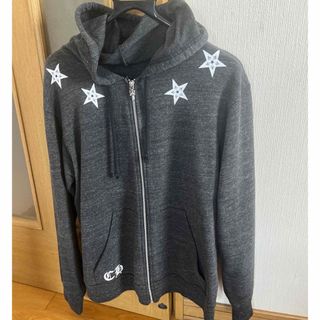 クロムハーツ(Chrome Hearts)の最安値　国内正規品クロムハーツファイブスター柄ダガージップパーカーM薄手(パーカー)