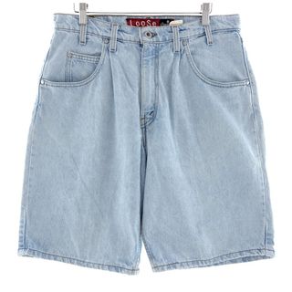 リーバイス(Levi's)の古着 90年代 リーバイス Levi's SILVER TAB シルバータブ LOOSE ルーズ デニムショーツ ハーフパンツ USA製 メンズw34 ヴィンテージ /eaa382255(ショートパンツ)