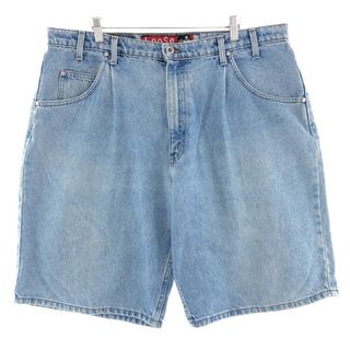 リーバイス(Levi's)の古着 ビッグサイズ 90年代 リーバイス Levi's SILVER TAB シルバータブ LOOSE ルーズ デニムショーツ ハーフパンツ USA製 メンズw40 ヴィンテージ /eaa382281(ショートパンツ)