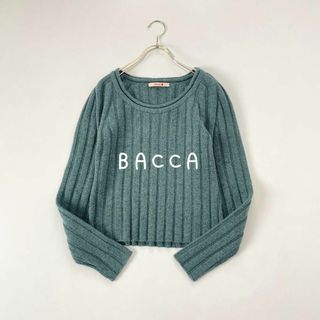 バッカ(BACCA)の2023美品■バッカ　ウールカシミヤリブニットプルオーバー　グリーン.(ニット/セーター)