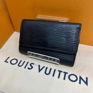 ルイヴィトン(LOUIS VUITTON)の【美品】ルイヴィトン 63812 ミュルティクレ6 エピ キーケース 黒(キーケース)