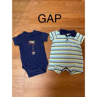 ギャップ(GAP)のGAPベビーロンパース２枚セット(ロンパース)