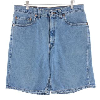 リーバイス(Levi's)の古着 90年代 リーバイス Levi's 550 RELAXED FIT デニムショーツ ショートパンツ USA製 メンズw34 ヴィンテージ /eaa382273(ショートパンツ)