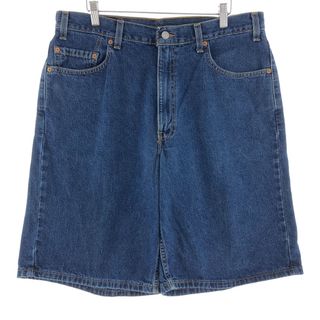 リーバイス(Levi's)の古着 90年代 リーバイス Levi's 550 RELAXED FIT デニムショーツ ハーフパンツ USA製 メンズw35 ヴィンテージ /eaa382313(ショートパンツ)