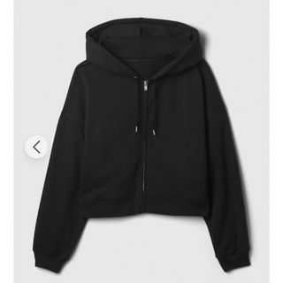 ギャップ(GAP)のyeezy GAP 短丈　フーディ　パーカー　ブラック　無印良品　クロップド(パーカー)