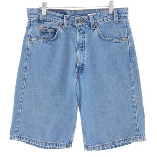 リーバイス(Levi's)の古着 90年代 リーバイス Levi's 550 RELAXED FIT デニムショーツ ハーフパンツ USA製 メンズw33 ヴィンテージ /eaa382318(ショートパンツ)