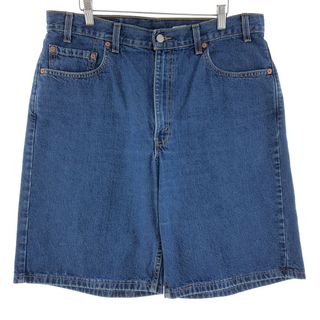 リーバイス(Levi's)の古着 90年代 リーバイス Levi's 550 RELAXED FIT デニムショーツ ハーフパンツ USA製 メンズw36 ヴィンテージ /eaa382321(ショートパンツ)