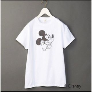 ロク(6 (ROKU))の【6(ROKU)　ロク　BEAUTY&YOUTH】ミッキーTシャツ　ディズニー(Tシャツ(半袖/袖なし))