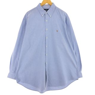 ラルフローレン(Ralph Lauren)の古着 ラルフローレン Ralph Lauren YARMOUTH 長袖 ボタンダウンシャツ メンズXL /eaa443520(シャツ)