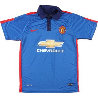 ナイキ(NIKE)の古着 ナイキ NIKE MANCHESTER UNITED マンチェスターユナイテッド サッカーユニフォーム ゲームシャツ メンズS /eaa444543(Tシャツ/カットソー(半袖/袖なし))