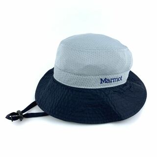 マーモット(MARMOT)のマーモット サファリハット メッシュ ナイロン アウトドア 帽子 ブランド メンズ Lサイズ ネイビー MARMOT(ハット)