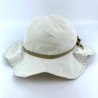 ファミリア(familiar)のファミリア ハット リボン ナイロン 日本製 帽子 ブランド キッズ 女の子用 49-51サイズ ホワイト Familiar(帽子)
