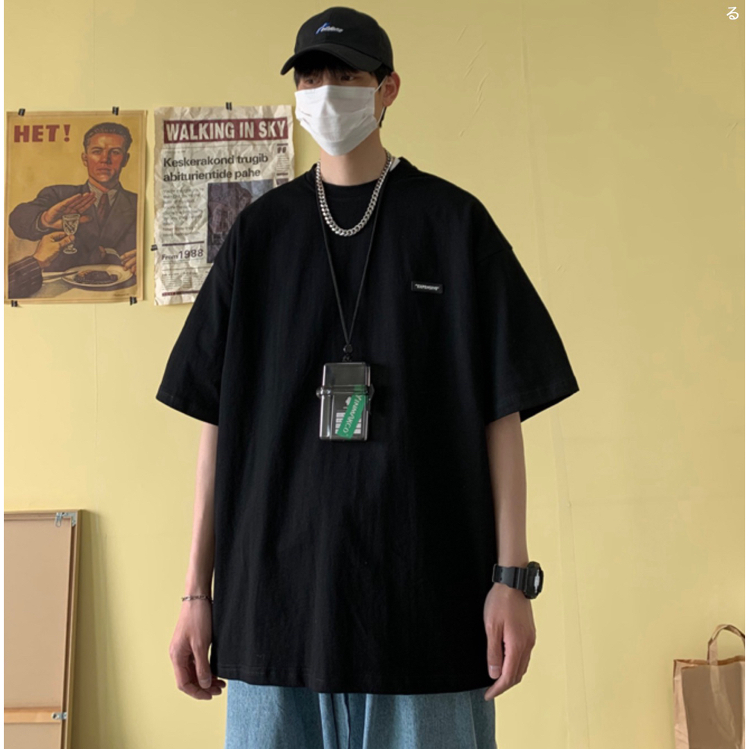 【新品】XLサイズ ブラック ペイズリー 半袖 Tシャツ ストリート メンズ メンズのトップス(Tシャツ/カットソー(半袖/袖なし))の商品写真