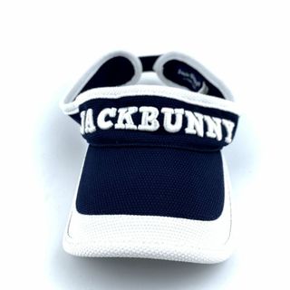 パーリーゲイツ(PEARLY GATES)のパーリーゲイツ JACK BUNNY サンバイザー ゴルフ スポーツウエア 帽子 レディース メンズ FRサイズ ネイビー PEARLY GATES(サンバイザー)