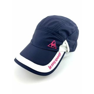 ルコックスポルティフ キャップ ナイロン ベルクロ スポーツウエア ブランド 帽子 レディース Fサイズ ネイビー le coq sportif