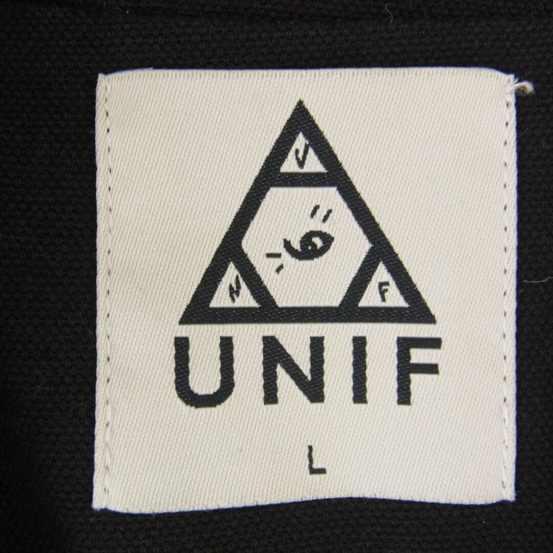 ユニフ UNIF ジャケット フルジップ ブルゾン ジャケット ブラック系 L【中古】 メンズのジャケット/アウター(その他)の商品写真