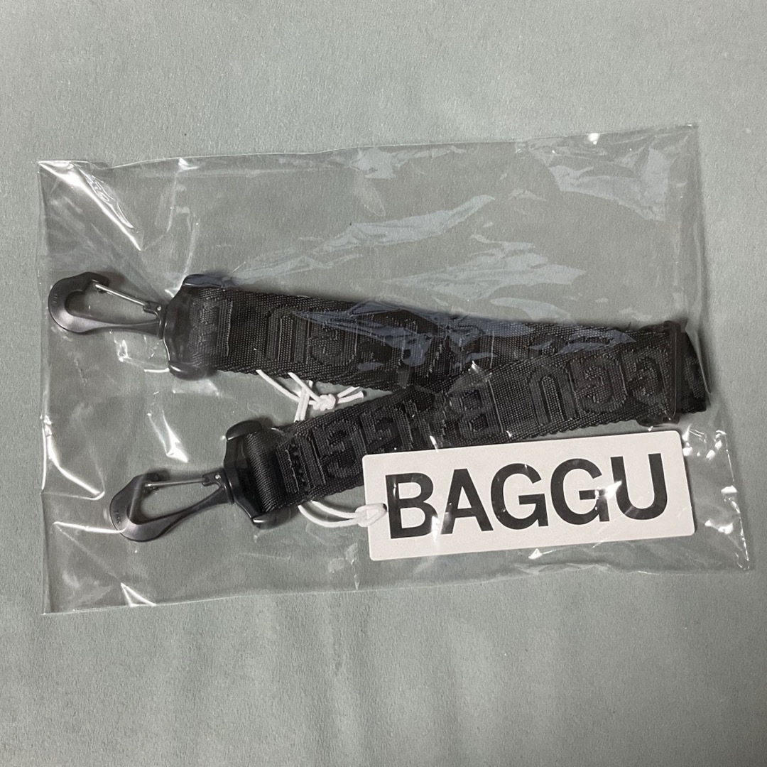 新品 BAGGU オリジナル ロゴ入り ストラップ ブラック 肩掛けヒモ レディースのバッグ(その他)の商品写真