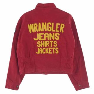 Wrangler - Wrangler ラングラー ジャケット E4017-68 50s 復刻  縦ベルタグ BLUE BELL ワッペン チャンピオンジャケット  レッド系 M【中古】