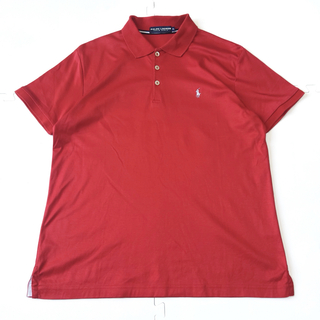 ポロゴルフ(Polo Golf)のポロゴルフ メンズ 半袖ポロシャツ M ラルフローレン 赤 春夏 トップス(ウエア)