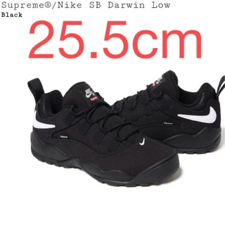 ナイキ(NIKE)のSupreme Nike SB Darwin Low Black (スニーカー)