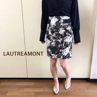 LAUTREAMONT アートプリントタイトスカート