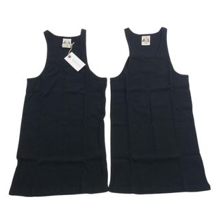 GLADHAND & Co. グラッドハンド Ｔシャツ GLAD HAND-05 STANDARD TANK TOP タンクトップ パックタンク 2枚組 ブラック系 XL【新古品】【未使用】【中古】(シャツ)