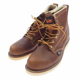 ソログッド THOROGOOD ブーツ 814-4355 PLANE TOE BOOTS プレーントゥ ブーツ ブラウン系 9 D【極上美品】【中古】(ブーツ)