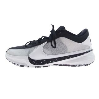 ナイキ(NIKE)のNIKE ナイキ スニーカー DX4996-101 ズーム フリーク ZOOM FREAK 5 EP バッシュ ローカット スニーカー ブラック/ホワイト/グレー 27.5ｃｍ【中古】(スニーカー)