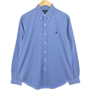 ラルフローレン(Ralph Lauren)の古着 ラルフローレン Ralph Lauren CLASSIC FIT 長袖 ボタンダウンストライプシャツ メンズL /eaa443139(シャツ)