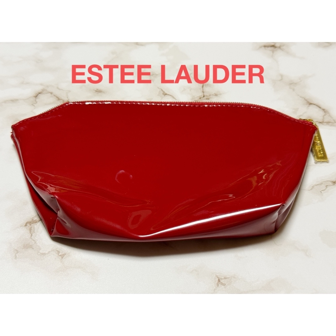 Estee Lauder(エスティローダー)の【未使用】Estee Lauder/エスティローダー　ポーチ　ノベルティ　レッド レディースのファッション小物(ポーチ)の商品写真